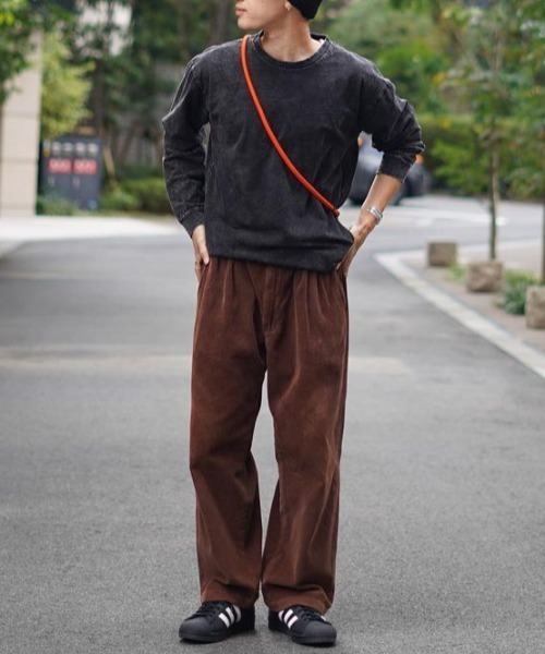 B.R.U（ブル）の「【ヴィンテージライク】ピグメント加工Tシャツ / ロンT（Tシャツ/カットソー・メンズ・ブラック/パープル/ブルー/グレー/アイボリー・FREE/LARGE）」の14枚目の写真