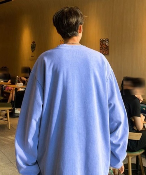 B.R.U(ブル)の「【ヴィンテージライク】ピグメント加工Tシャツ / ロンT(Tシャツ/カットソー・メンズ・ブラック/パープル/ブルー/グレー/アイボリー・FREE/LARGE)」の14枚目の写真