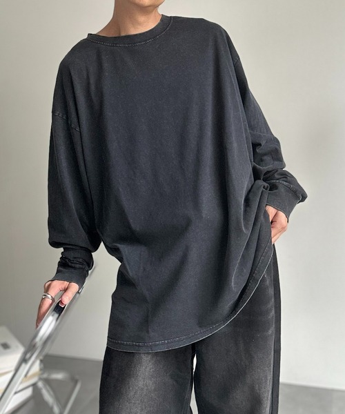セール】【ヴィンテージライク】ピグメント加工Tシャツ / ロンT