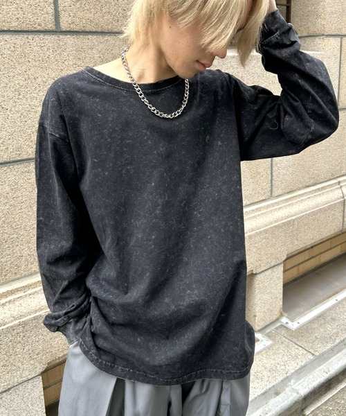 セール】【ヴィンテージライク】ピグメント加工Tシャツ / ロンT（T