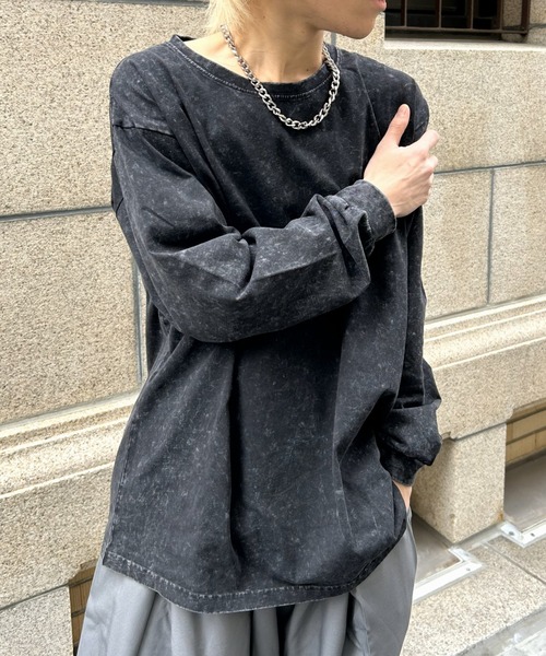 セール】【ヴィンテージライク】ピグメント加工Tシャツ / ロンT（T