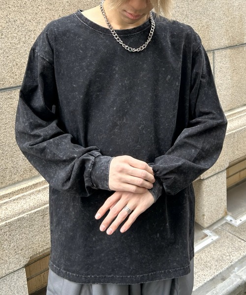 セール】【ヴィンテージライク】ピグメント加工Tシャツ / ロンT（T