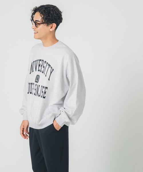 coca（coca）（コカ）の「メンズヘビーウェイト裏毛プリントトレーナー（スウェット・メンズ・ネイビー/ライトグレー/ブラック・M/L）」の7枚目の写真