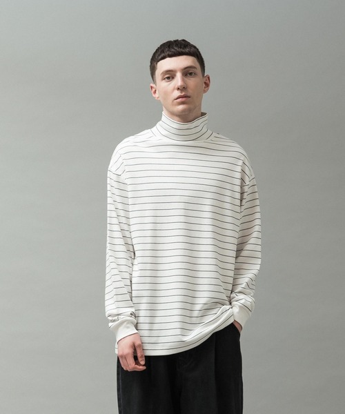 コンパクトスムスピンボーダータートルネック（Tシャツ/カットソー）｜SLICK（スリック）