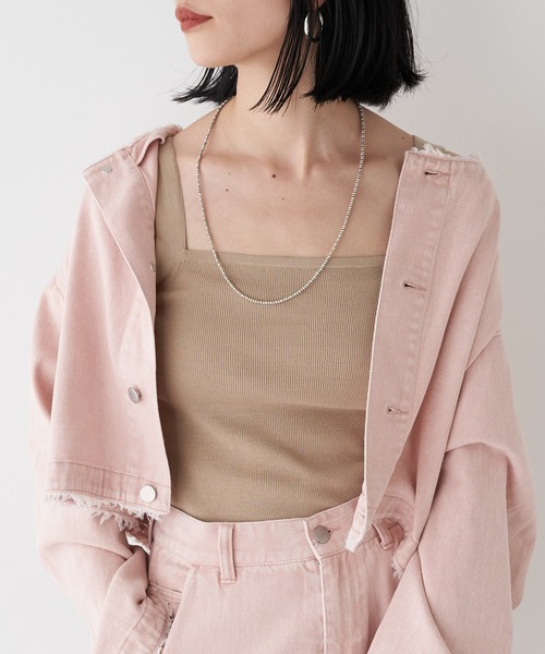 SHENERY（シーナリー）の「総針ニットキャミソール（キャミソール・レディース・グレー系その他/ベージュ/オフホワイト・FREE）」の3枚目の写真