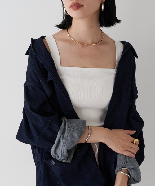 SHENERY（シーナリー）の「総針ニットキャミソール（キャミソール・レディース・グレー系その他/ベージュ/オフホワイト・FREE）」の10枚目の写真