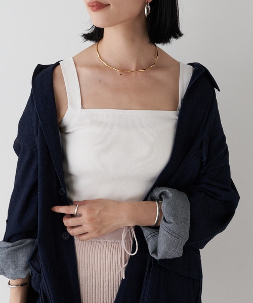 SHENERY（シーナリー）の「総針ニットキャミソール（キャミソール・レディース・グレー系その他/ベージュ/オフホワイト・FREE）」の8枚目の写真