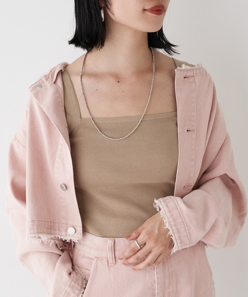 SHENERY（シーナリー）の「総針ニットキャミソール（キャミソール・レディース・グレー系その他/ベージュ/オフホワイト・FREE）」の11枚目の写真