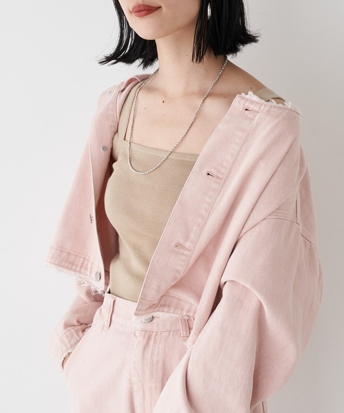 SHENERY（シーナリー）の「総針ニットキャミソール（キャミソール・レディース・グレー系その他/ベージュ/オフホワイト・FREE）」の5枚目の写真