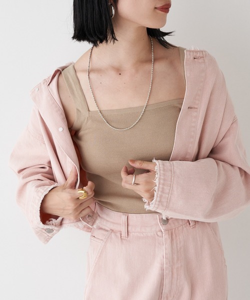 SHENERY（シーナリー）の「総針ニットキャミソール（キャミソール・レディース・グレー系その他/ベージュ/オフホワイト・FREE）」の14枚目の写真