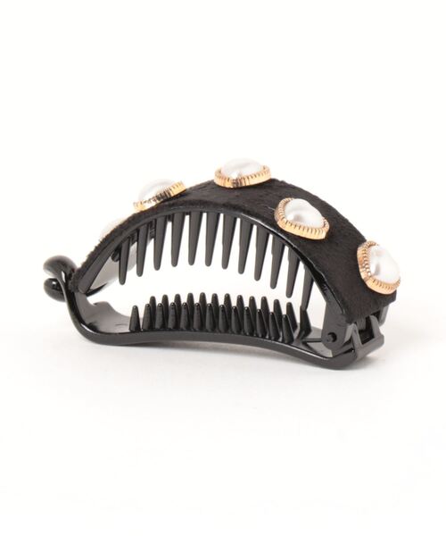 ammy.（エイミードット）の「【 ammy. / エイミードット 】 パール &  ビジュー ベロア ヘアクリップ（バレッタ/ヘアクリップ・レディース・B/A/C/D/E・FREE）」の10枚目の写真