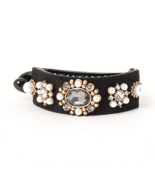 ammy.（エイミードット）の「【 ammy. / エイミードット 】 パール &  ビジュー ベロア ヘアクリップ（バレッタ/ヘアクリップ・レディース・B/A/C/D/E・FREE）」の7枚目の写真