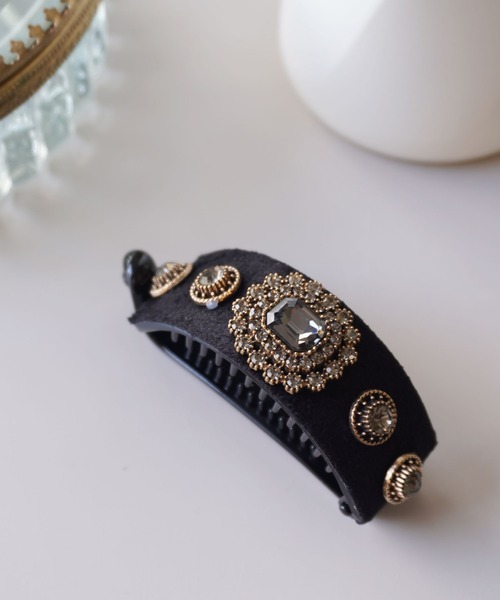 ammy.（エイミードット）の「【 ammy. / エイミードット 】 パール &  ビジュー ベロア ヘアクリップ（バレッタ/ヘアクリップ・レディース・B/A/C/D/E・FREE）」の20枚目の写真