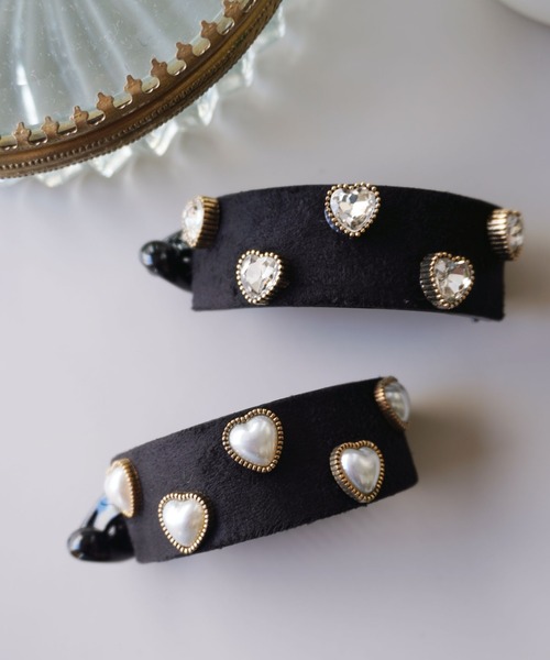 ammy.（エイミードット）の「【 ammy. / エイミードット 】 パール &  ビジュー ベロア ヘアクリップ（バレッタ/ヘアクリップ・レディース・B/A/C/D/E・FREE）」の16枚目の写真