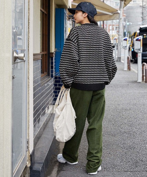 ビッグシルエット バーズアイ プルオーバーニット MONO-MART│MONO