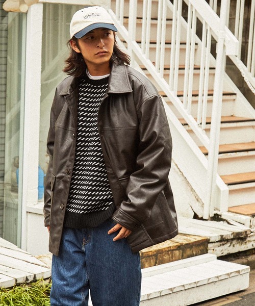 ビッグシルエット バーズアイ プルオーバーニット MONO-MART│MONO