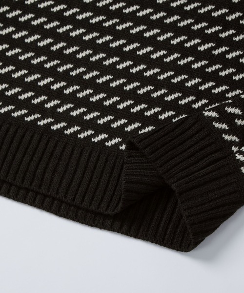 MONO-MART（モノマート）の「ビッグシルエット バーズアイ プルオーバーニット（ニット/セーター・メンズ・チャコールグレー/ブラック/アイボリー/カーキ/ネイビー/ブラウン・M/L）」の17枚目の写真