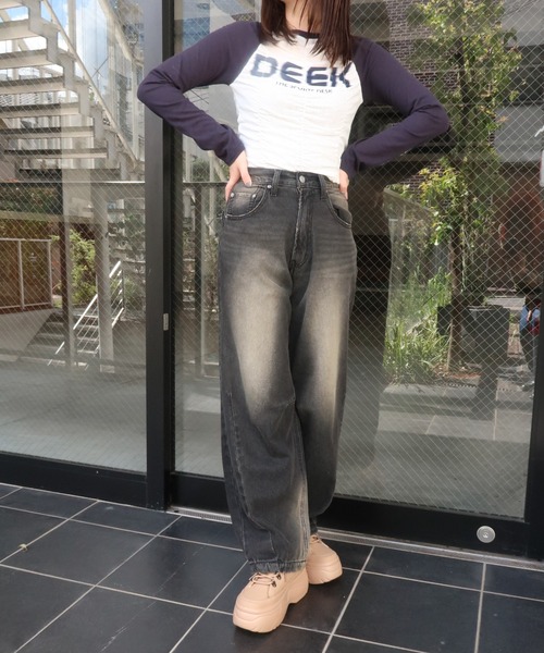 WEGO（ウィゴー）の「WEGO/ボリュームトレッキングスニーカー（スニーカー・レディース・ブラック/ホワイト/キャメル・MEDIUM/LARGE）」の7枚目の写真