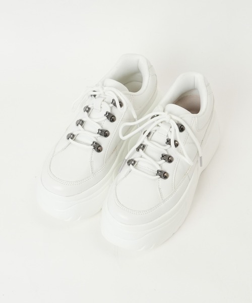 WEGO（ウィゴー）の「WEGO/ボリュームトレッキングスニーカー（スニーカー・レディース・ブラック/ホワイト/キャメル・MEDIUM/LARGE）」の11枚目の写真