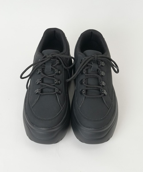 WEGO（ウィゴー）の「WEGO/ボリュームトレッキングスニーカー（スニーカー・レディース・ブラック/ホワイト/キャメル・MEDIUM/LARGE）」の14枚目の写真