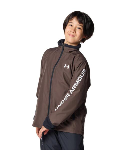 UNDER ARMOUR(アンダーアーマー)の「UAハイブリッド ウーブン フルジップ ジャケット(トレーニング/KIDS)(その他アウター・キッズ・ベージュ・160cm/130cm/150cm/140cm)」の4枚目の写真
