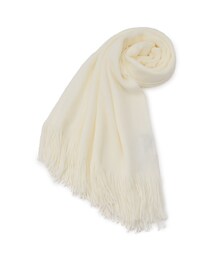 OPAQUE.CLIP | 【手洗い対応】ラッセル織りフリンジマフラー(ストール/ショール)