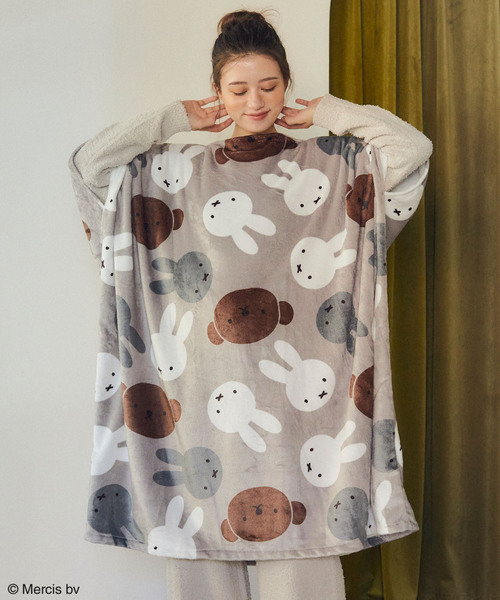 Miffy（ ミッフィー）の「【miffiy/ミッフィー】あったか毛布ウェア◆終了◆（ルームウェア/パジャマ・レディース・モカ/アイボリー/ベージュ/ピンク・フリー）」の15枚目の写真