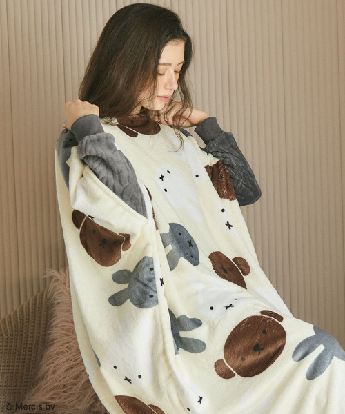 Miffy（ ミッフィー）の「【miffiy/ミッフィー】あったか毛布ウェア◆終了◆（ルームウェア/パジャマ・レディース・モカ/アイボリー/ベージュ/ピンク・フリー）」の18枚目の写真