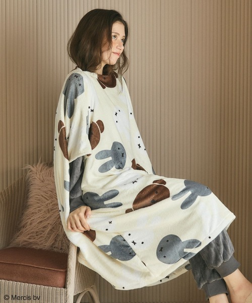 Miffy（ ミッフィー）の「【miffiy/ミッフィー】あったか毛布ウェア◆終了◆（ルームウェア/パジャマ・レディース・モカ/アイボリー/ベージュ/ピンク・フリー）」の22枚目の写真