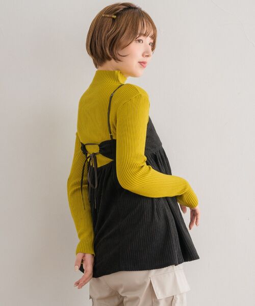 ブラウス シャツ ビスチェセットベロアシャツ レディース シャツ ビスチェ レディース 2点セット 春秋 長袖 ストライプ