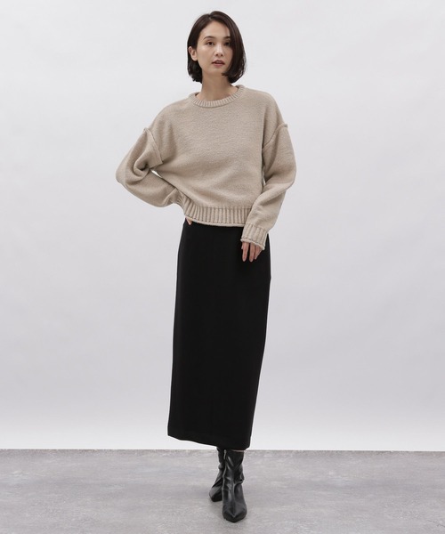 LAKOLE(ラコレ)の「フォルムスリーブニットプルオーバー / 982198(ニット/セーター・レディース・ブラック/アイボリー/グレイッシュベージュ/マスタード/サックスブルー・SMALL/MEDIUM)」の11枚目の写真