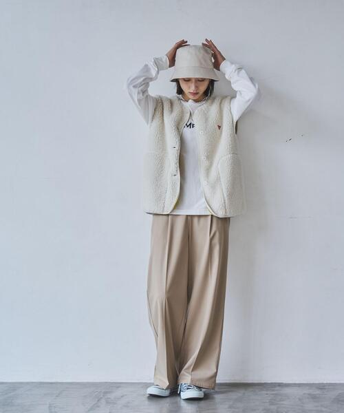 coen（コーエン）の「【WEB限定】BLEU DE VERDUN（ブルーデバードン）別注ボアベスト（ベスト・レディース・オフホワイト/ダークグレー・M/L）」の13枚目の写真