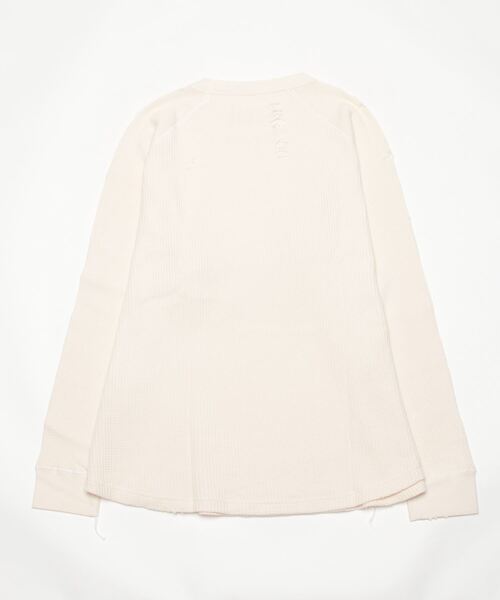 bukht(ブフト)の「bukht/ブフト WAFFLE LS TEE コットンカットソー(Tシャツ/カットソー・メンズ・オフホワイト/ブラック・L/M)」の20枚目の写真