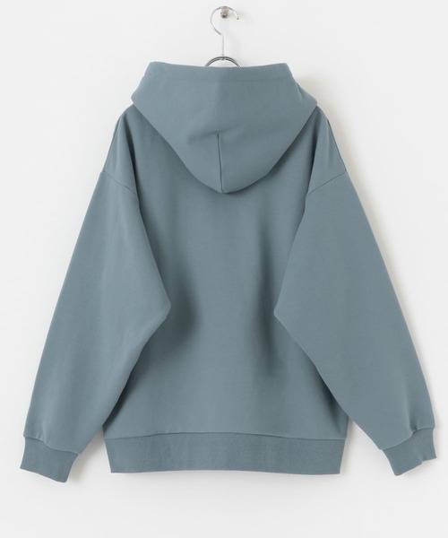 SENSE OF PLACE by URBAN RESEARCH(センスオブプレイスバイアーバンリサーチ)の「ハーフウラキモウライトスウェットパーカ(パーカー・メンズ・ブラック/ブルー/グレー・LARGE/MEDIUM)」の12枚目の写真