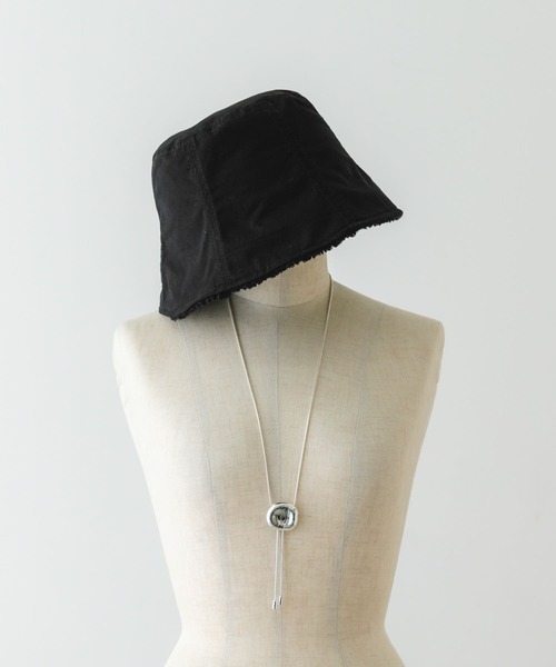 RODE SKO(ロデスコ)の「リバーシブルボアハット(ハット・レディース・ブラック/アイボリー・ONE)」の8枚目の写真