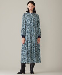 フラワーペタルプリント ワンピース