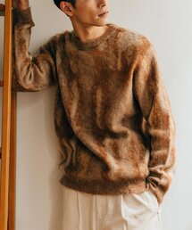 EDIFICE | モヘヤウール グラデーション シャギークルーネックニット(ニット/セーター)