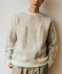 EDIFICE | モヘヤウール グラデーション シャギークルーネックニット(ニット/セーター)