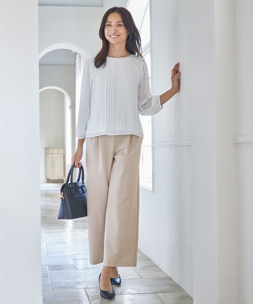 ANY（エニィ）の「【前後着用可】シフォンブラウス（シャツ/ブラウス・レディース・ホワイト系・3/2/1）」の9枚目の写真