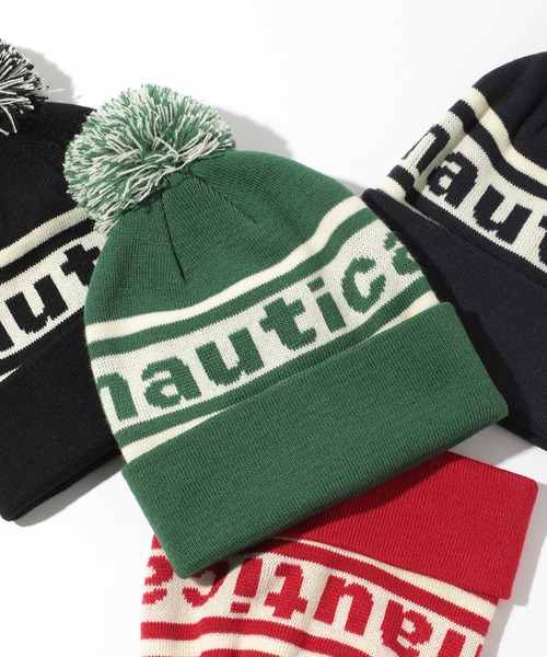 NAUTICA(ノーティカ)の「【NAUTICA】ジャガードニットワッチ NT106(ニットキャップ/ビーニー・メンズ・グリーン/レッド/ネイビー/ブラック・FREE)」の2枚目の写真