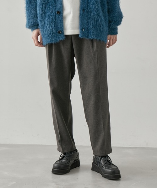  j.n.r.d（ジェー・エヌ・アール・ディー）の「j.n.r.d/起毛TRスリムテーパードパンツ（スラックス・メンズ・キャメル/ダークブラウン/グレー・L/M/LL）」の4枚目の写真