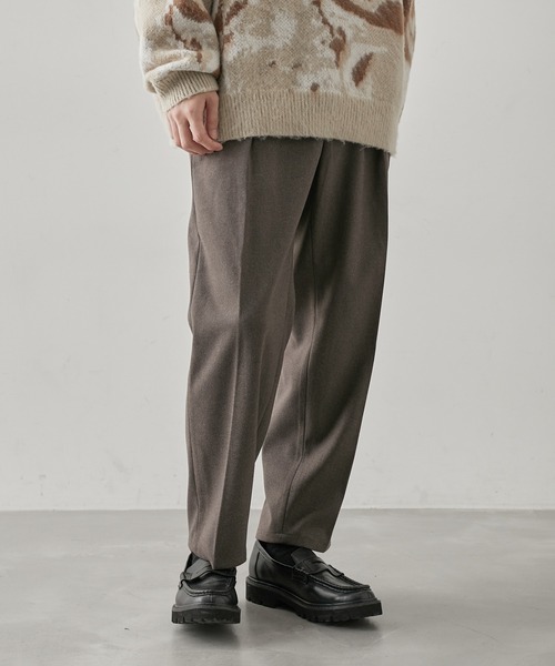  j.n.r.d（ジェー・エヌ・アール・ディー）の「j.n.r.d/起毛TRスリムテーパードパンツ（スラックス・メンズ・キャメル/ダークブラウン/グレー・L/M/LL）」の6枚目の写真