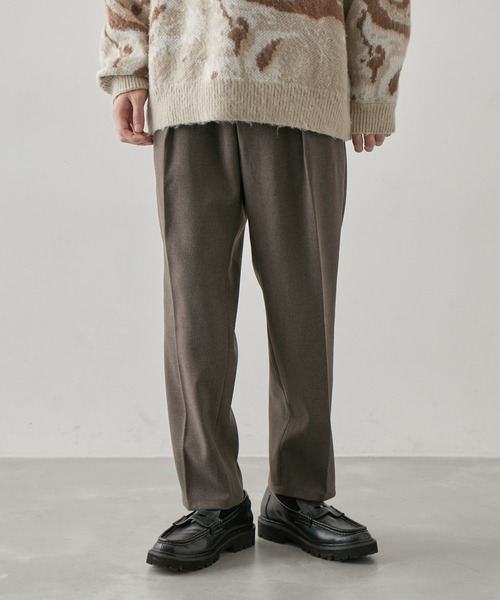  j.n.r.d（ジェー・エヌ・アール・ディー）の「j.n.r.d/起毛TRスリムテーパードパンツ（スラックス・メンズ・キャメル/ダークブラウン/グレー・L/M/LL）」の7枚目の写真