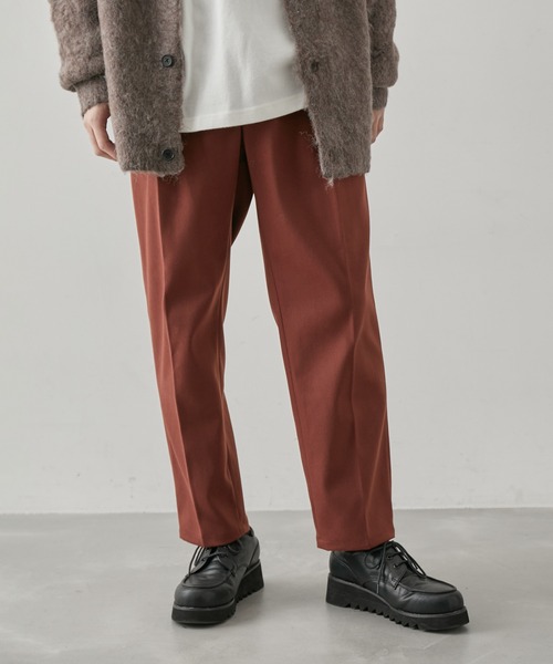  j.n.r.d（ジェー・エヌ・アール・ディー）の「j.n.r.d/起毛TRスリムテーパードパンツ（スラックス・メンズ・キャメル/ダークブラウン/グレー・L/M/LL）」の8枚目の写真