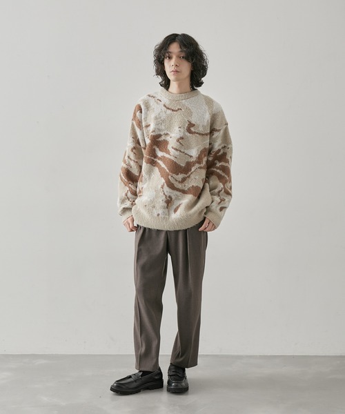  j.n.r.d（ジェー・エヌ・アール・ディー）の「j.n.r.d/起毛TRスリムテーパードパンツ（スラックス・メンズ・キャメル/ダークブラウン/グレー・L/M/LL）」の13枚目の写真