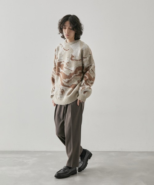  j.n.r.d（ジェー・エヌ・アール・ディー）の「j.n.r.d/起毛TRスリムテーパードパンツ（スラックス・メンズ・キャメル/ダークブラウン/グレー・L/M/LL）」の14枚目の写真