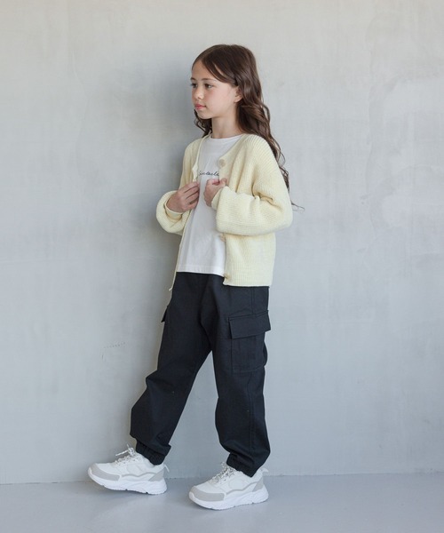 GLOBAL WORK(グローバルワーク)の「洗えるラメニットクルーカーデ/976067(カーディガン/ボレロ・キッズ・イエロー/サックスブルー・130cm/160cm/120cm/150cm/140cm/170cm)」の18枚目の写真