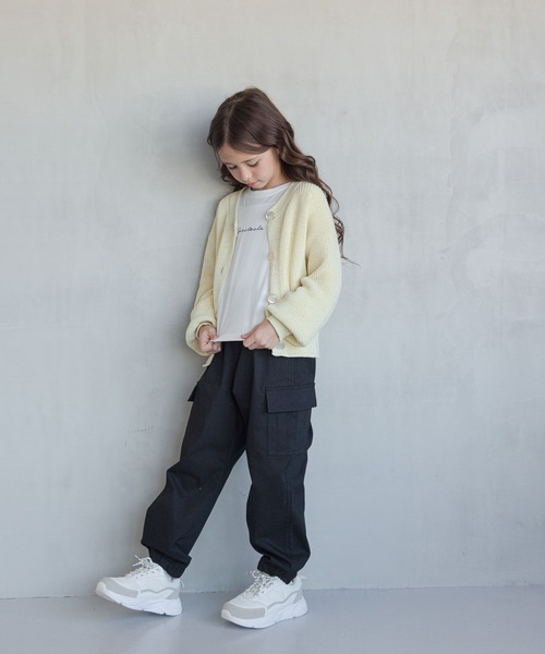 GLOBAL WORK(グローバルワーク)の「洗えるラメニットクルーカーデ/976067(カーディガン/ボレロ・キッズ・イエロー/サックスブルー・130cm/160cm/120cm/150cm/140cm/170cm)」の19枚目の写真
