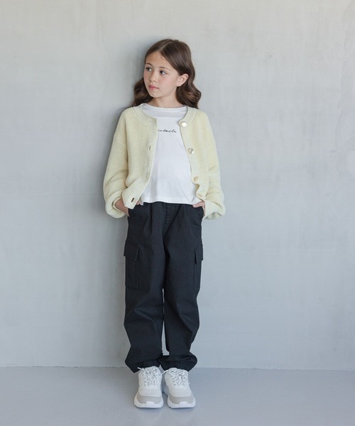 GLOBAL WORK(グローバルワーク)の「洗えるラメニットクルーカーデ/976067(カーディガン/ボレロ・キッズ・イエロー/サックスブルー・130cm/160cm/120cm/150cm/140cm/170cm)」の20枚目の写真
