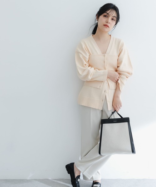 URBAN RESEARCH ROSSO WOMEN（アーバンリサーチ　ロッソ）の「ウォッシャブルセンタープレスパンツ（その他パンツ・レディース・ブラック/ホワイト系その他/ブルー・36/38）」の5枚目の写真